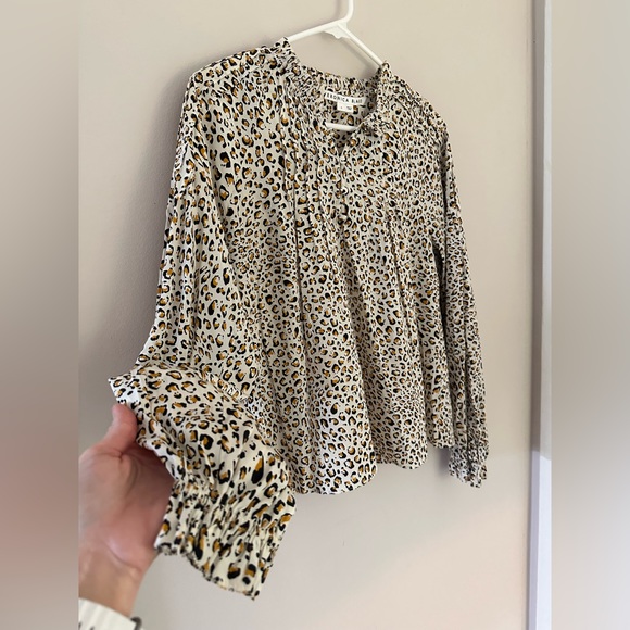 Veronica Beard leopard print blouse size 6 - Picture 8 of 13